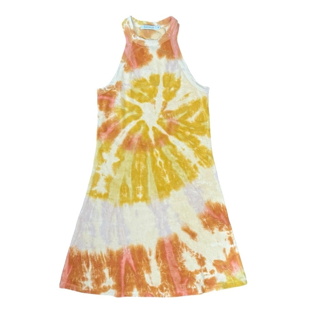 EUC Dannijo Colorful Tie-Dye Terrycloth Sleeveless Dress Sz M